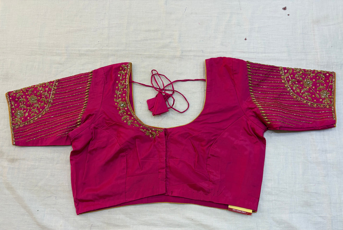 Readymade Maggam work blouse - Fully Stitched