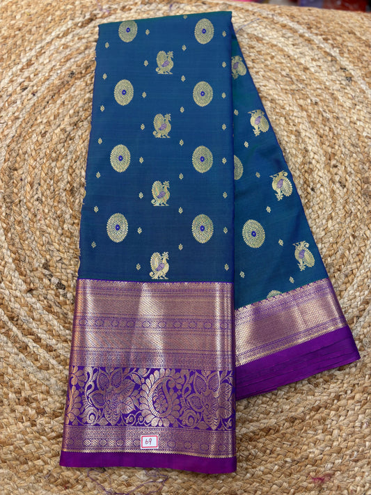Semi Kanchi Butta Sarees