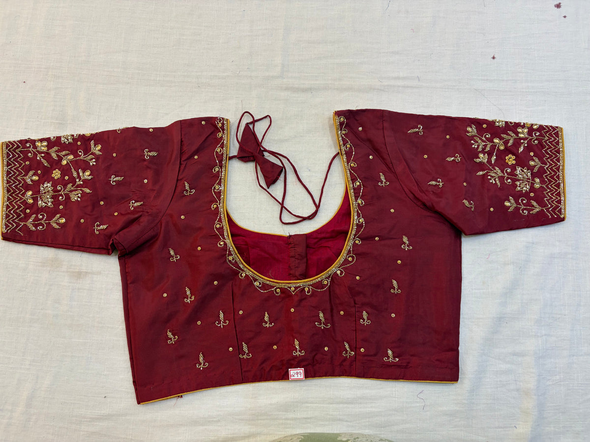 Readymade Maggam work blouse - Fully Stitched