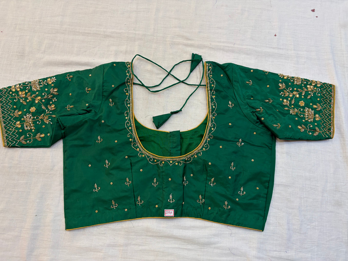 Readymade Maggam work blouse - Fully Stitched