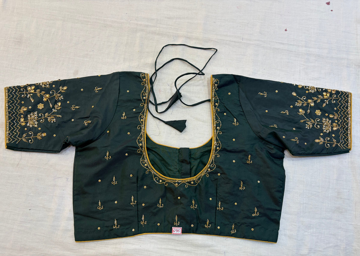 Readymade Maggam work blouse - Fully Stitched