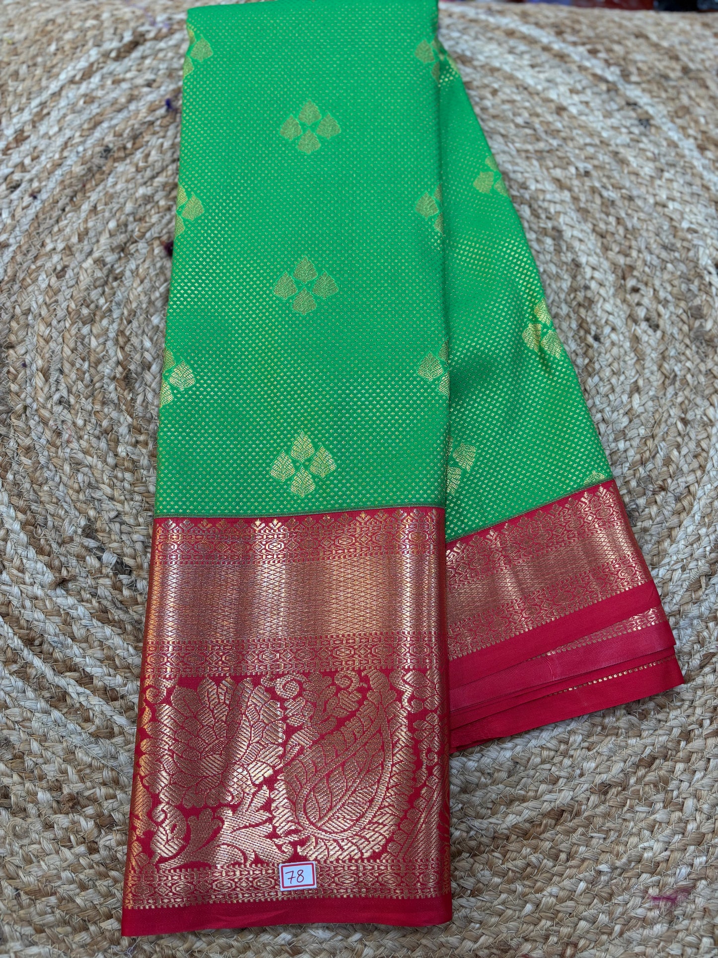 Semi Kanchi pattu Kuttu border sarees