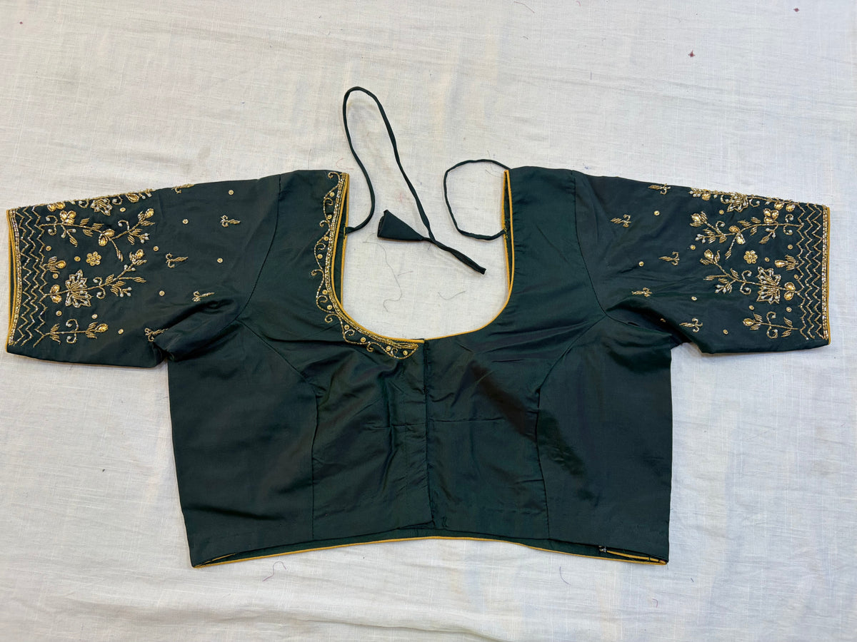 Readymade Maggam work blouse - Fully Stitched