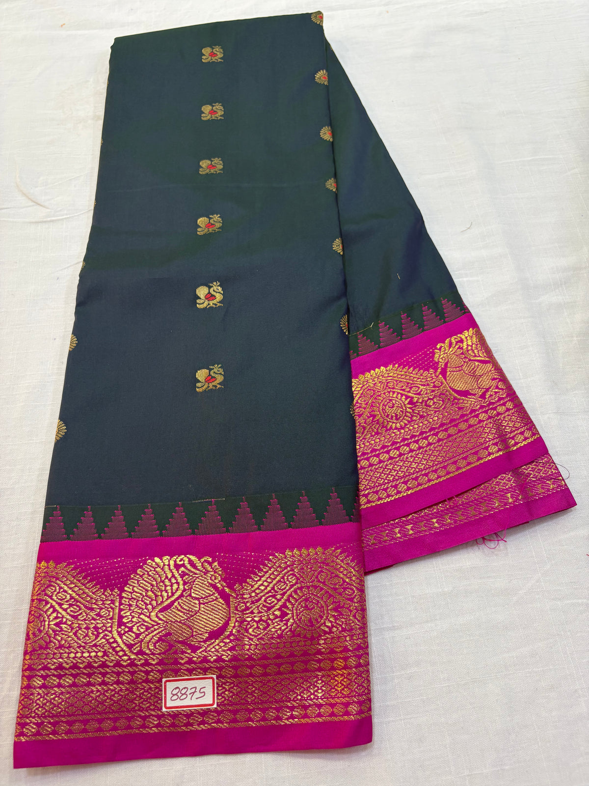 Semi Gadwal Silk Small Border Saree