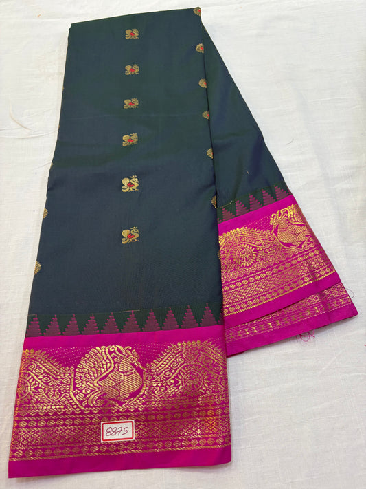 Semi Gadwal Silk Small Border Saree
