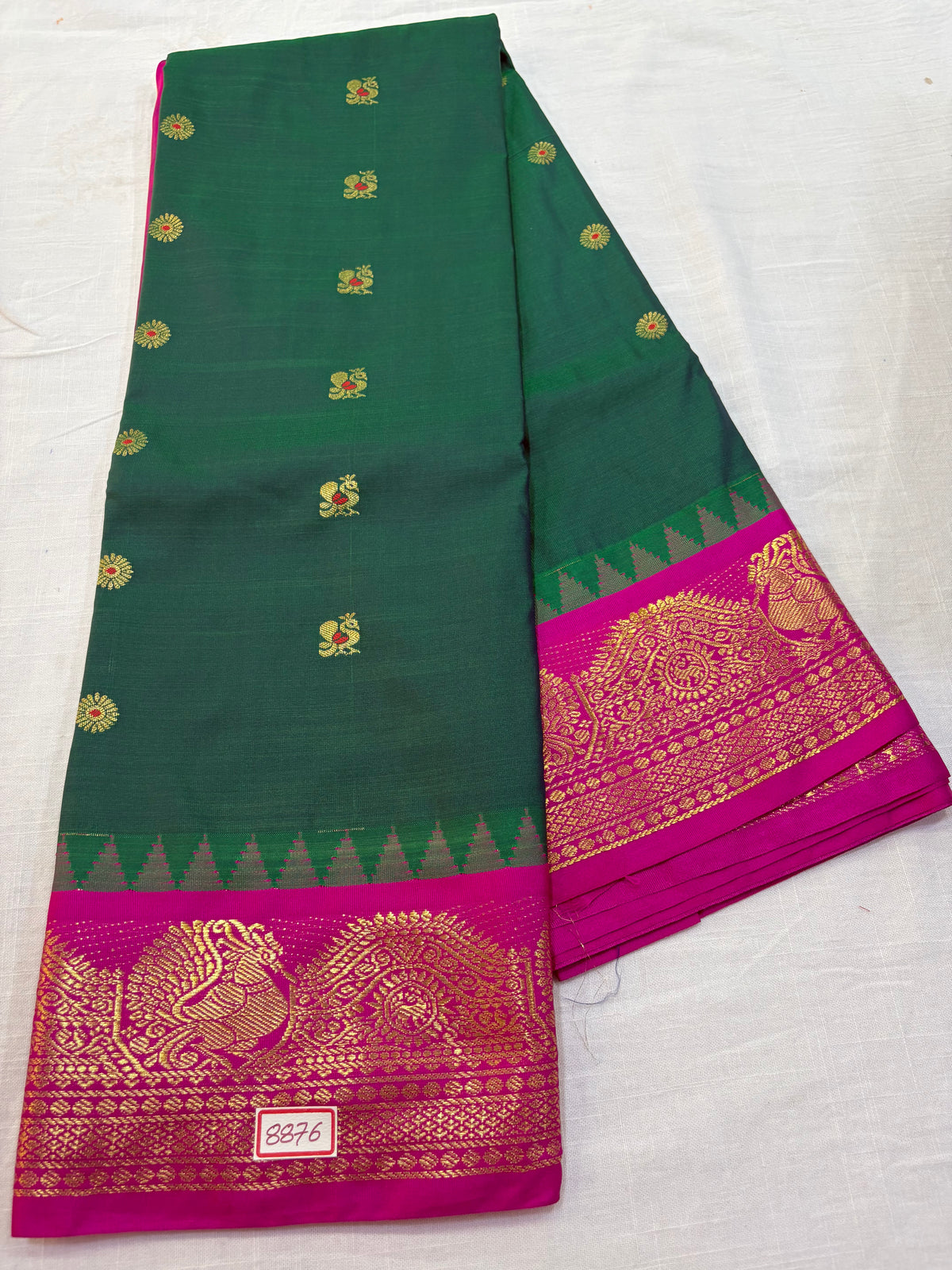 Semi Gadwal Silk Small Border Saree