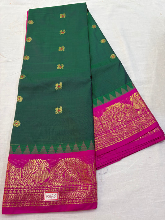 Semi Gadwal Silk Small Border Saree