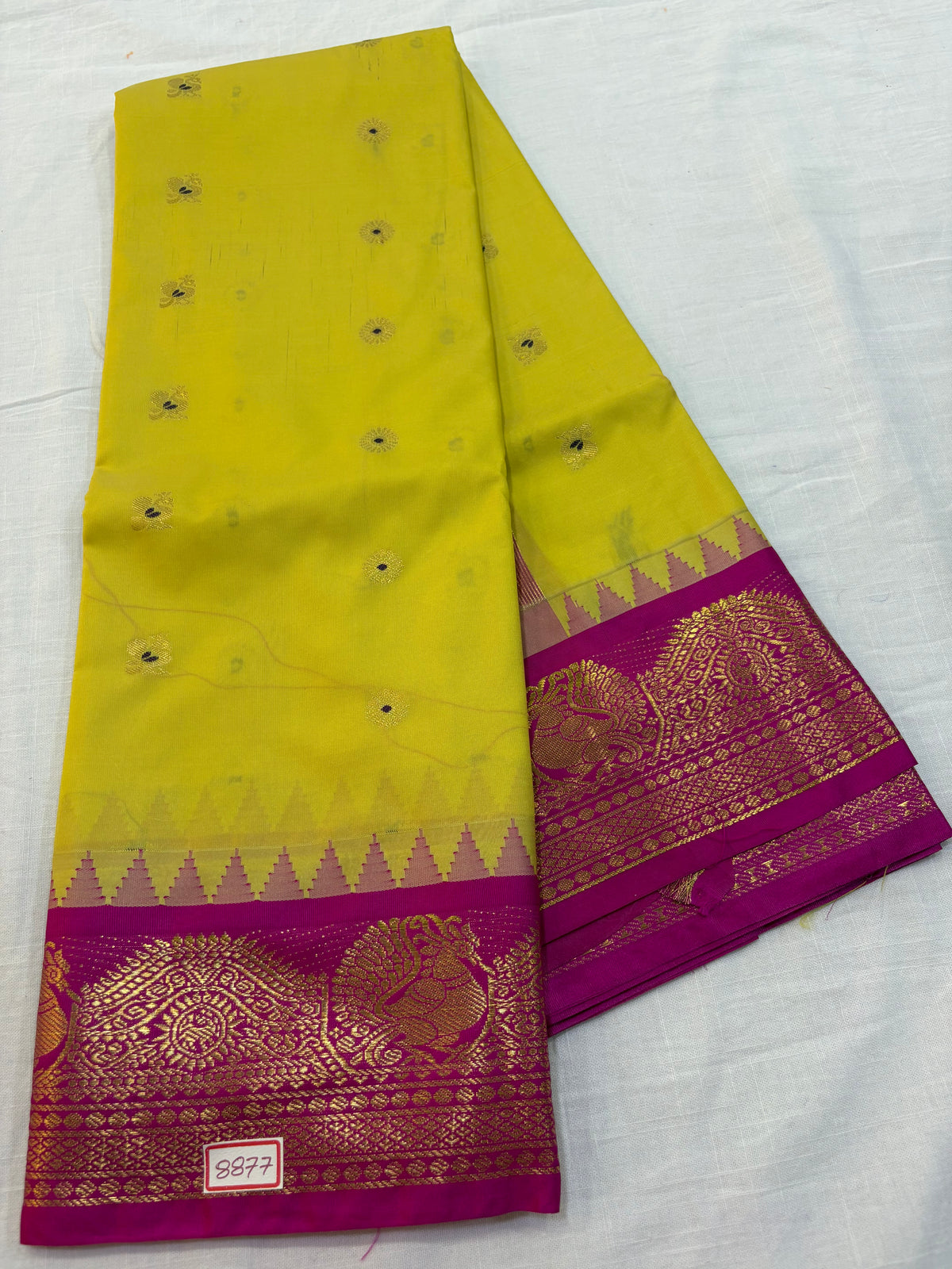 Semi Gadwal Silk Small Border Saree