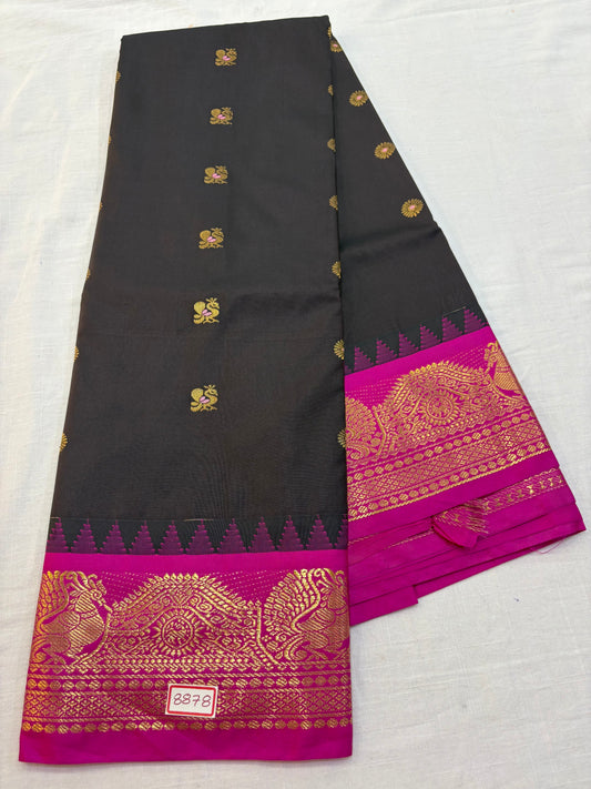 Semi Gadwal Silk Small Border Saree