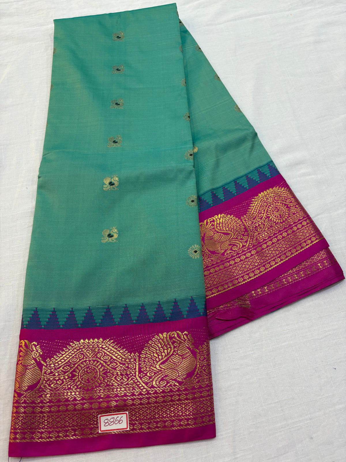 Semi Gadwal Silk Small Border Saree