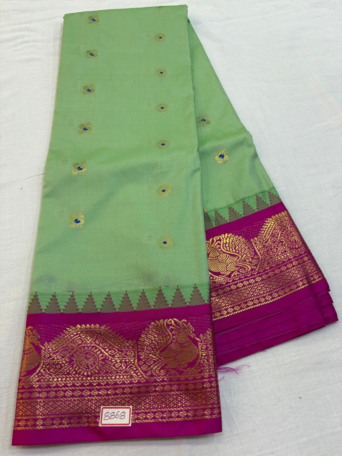 Semi Gadwal Silk Small Border Saree