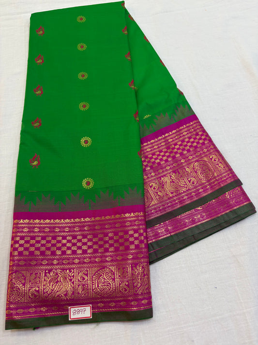 Semi Gadwal Silk Small Border Saree