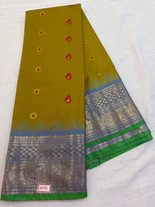 Semi Gadwal Silk Small Border Saree