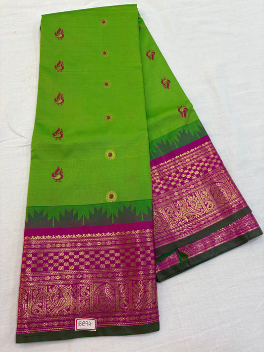 Semi Gadwal Silk Small Border Saree