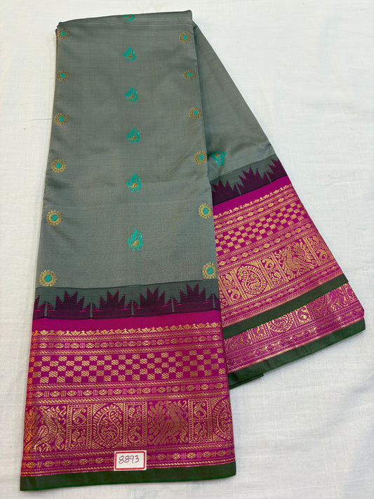 Semi Gadwal Silk Small Border Saree