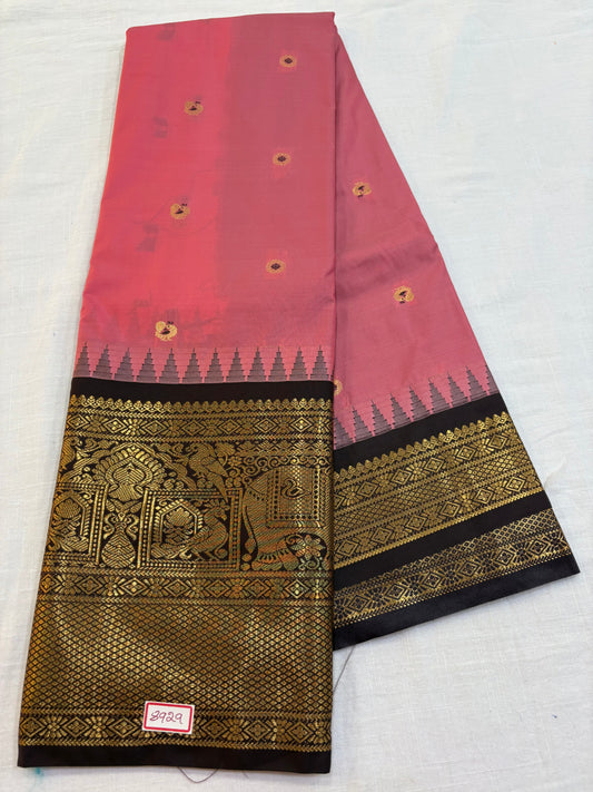 Semi Gadwal Small Border Checks Saree