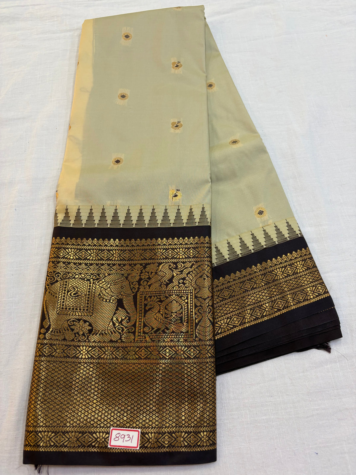 Semi Gadwal Silk Big Border Saree
