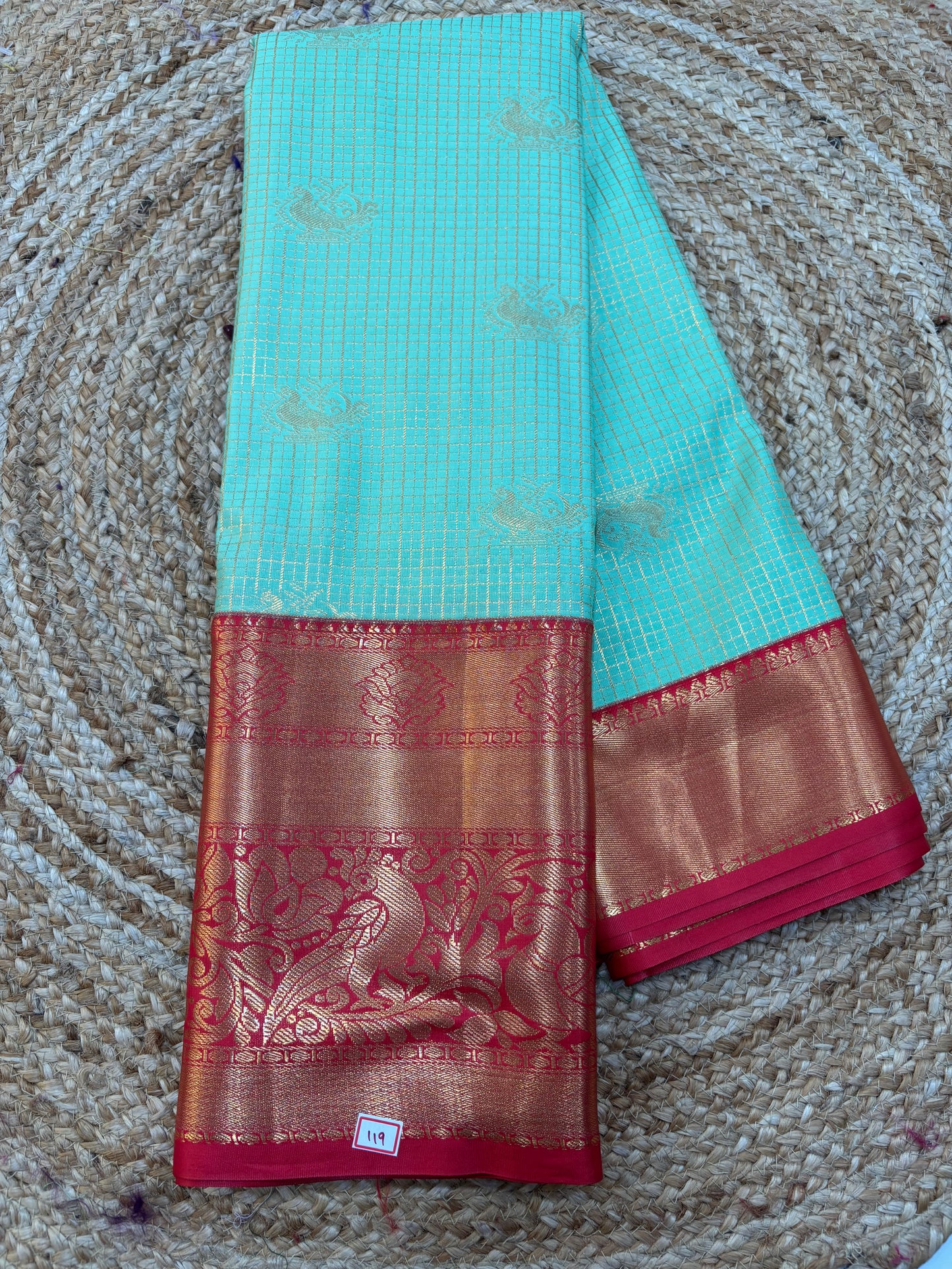Semi Kanchi pattu Kuttu border sarees