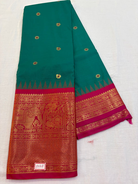 Semi Gadwal Silk Big Border Saree