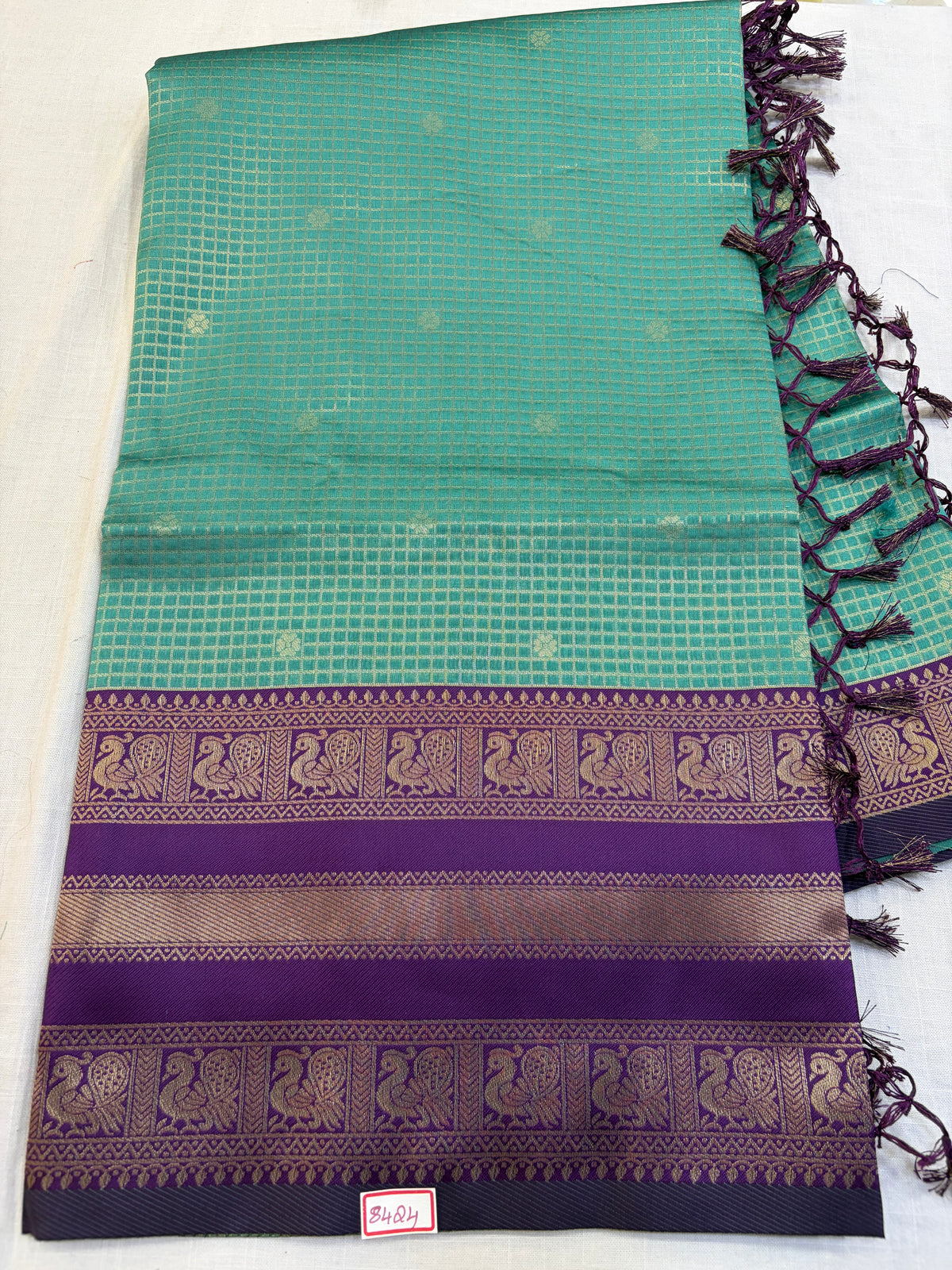 Vintage Checks Pattu - Soft Silk
