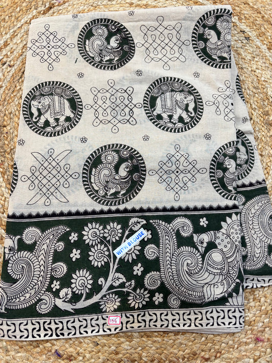 Kalamkari Cotton Saree