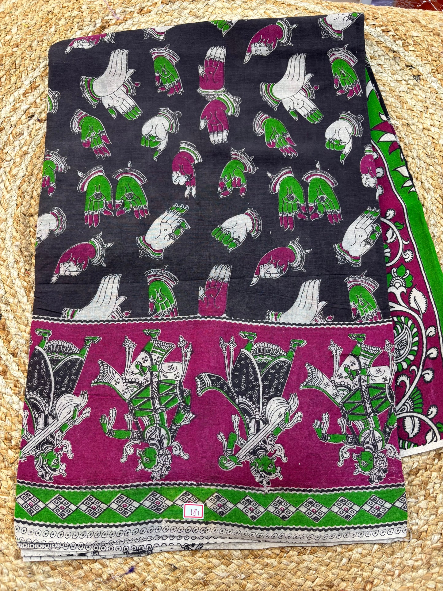 Kalamkari Cotton Saree B49