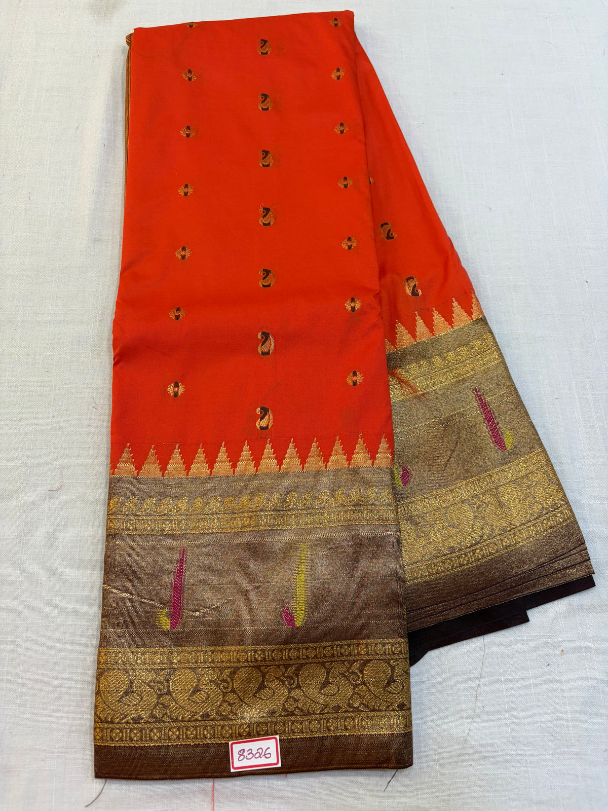 Semi Gadwal paithani tissue saree