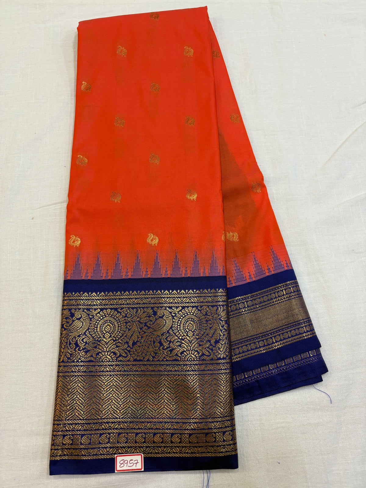 Semi Gadwal Silk Big Border Saree