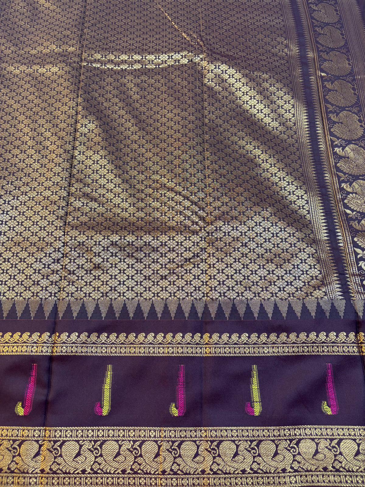 Semi Gadwal paithani tissue saree