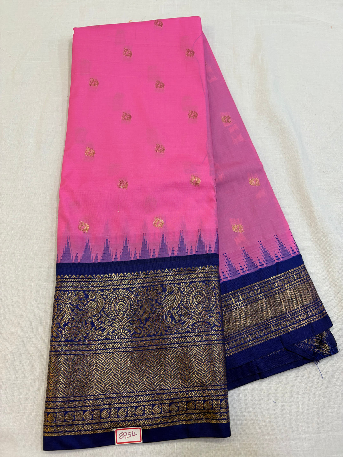 Semi Gadwal Silk Big Border Saree