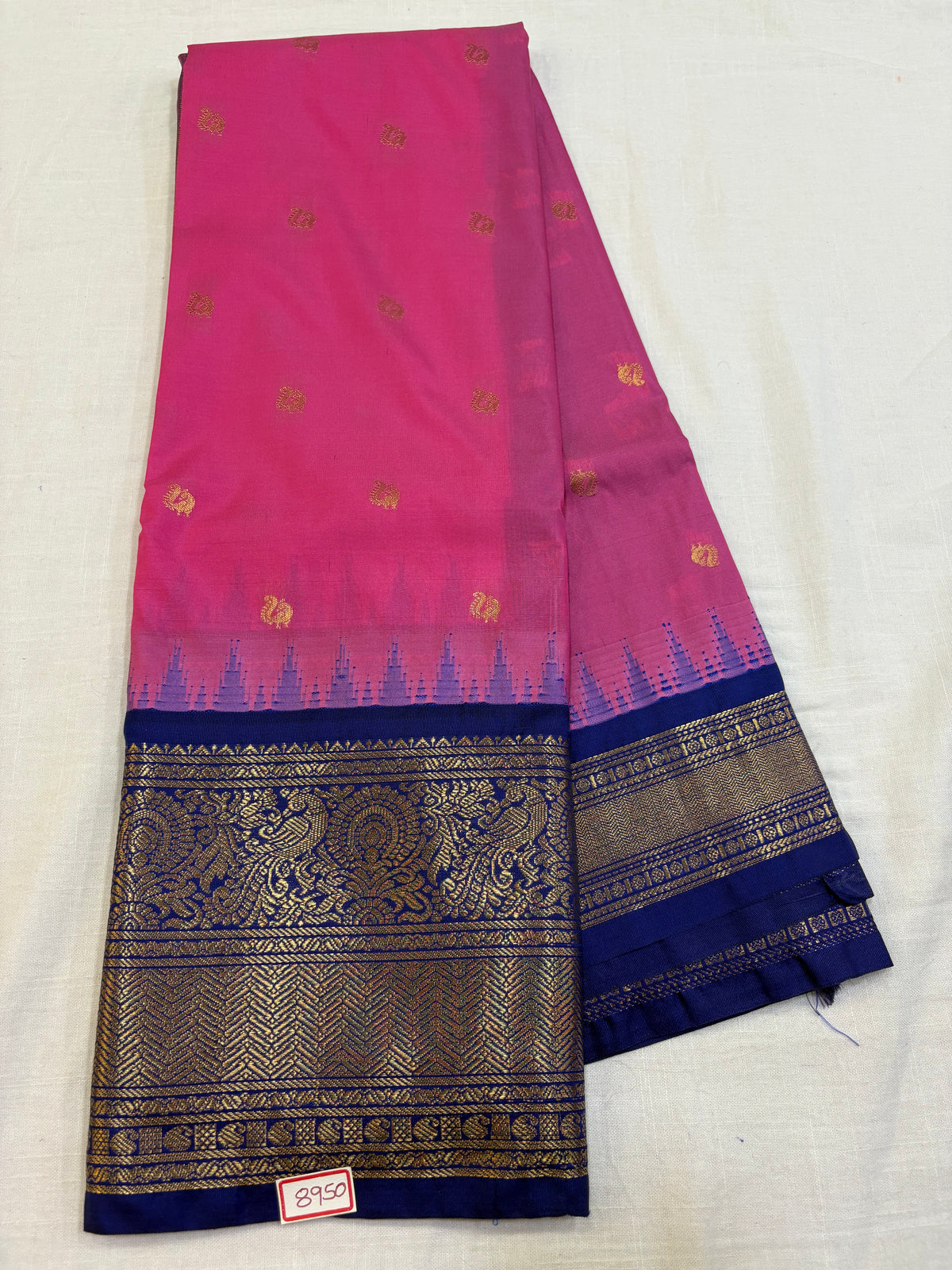 Semi Gadwal Silk Big Border Saree