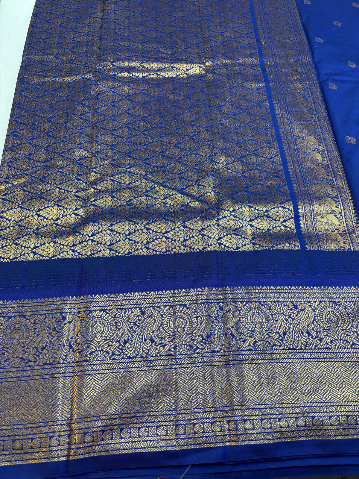 Semi Gadwal Silk Big Border Saree