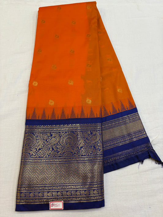 Semi Gadwal Silk Big Border Saree