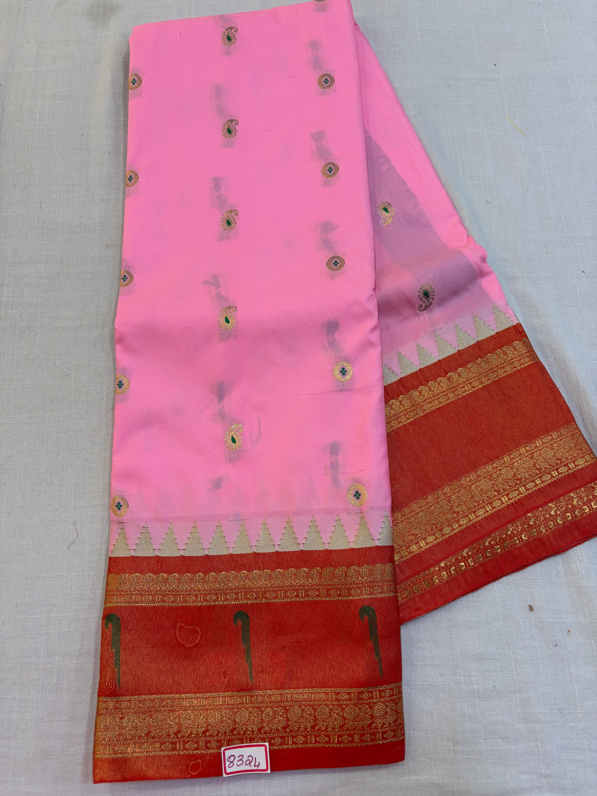 Semi Gadwal paithani tissue saree