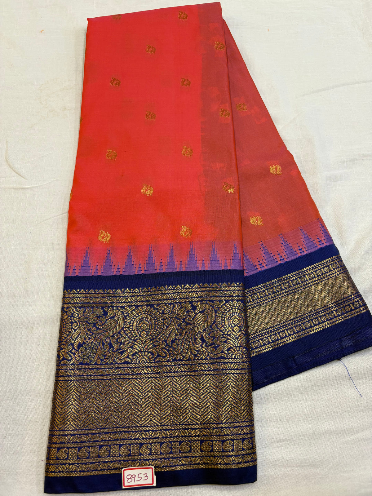 Semi Gadwal Silk Big Border Saree