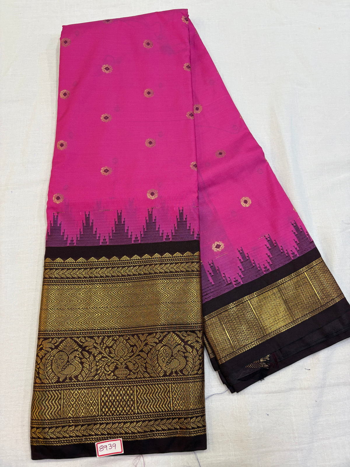 Semi Gadwal Silk Big Border Saree