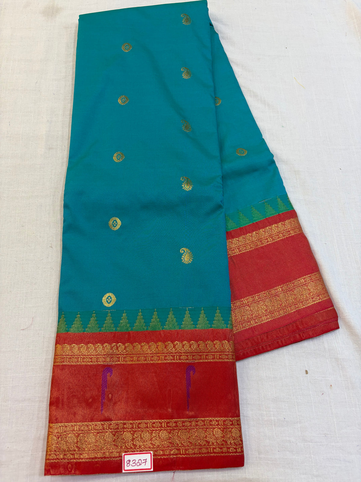 Semi Gadwal paithani tissue saree