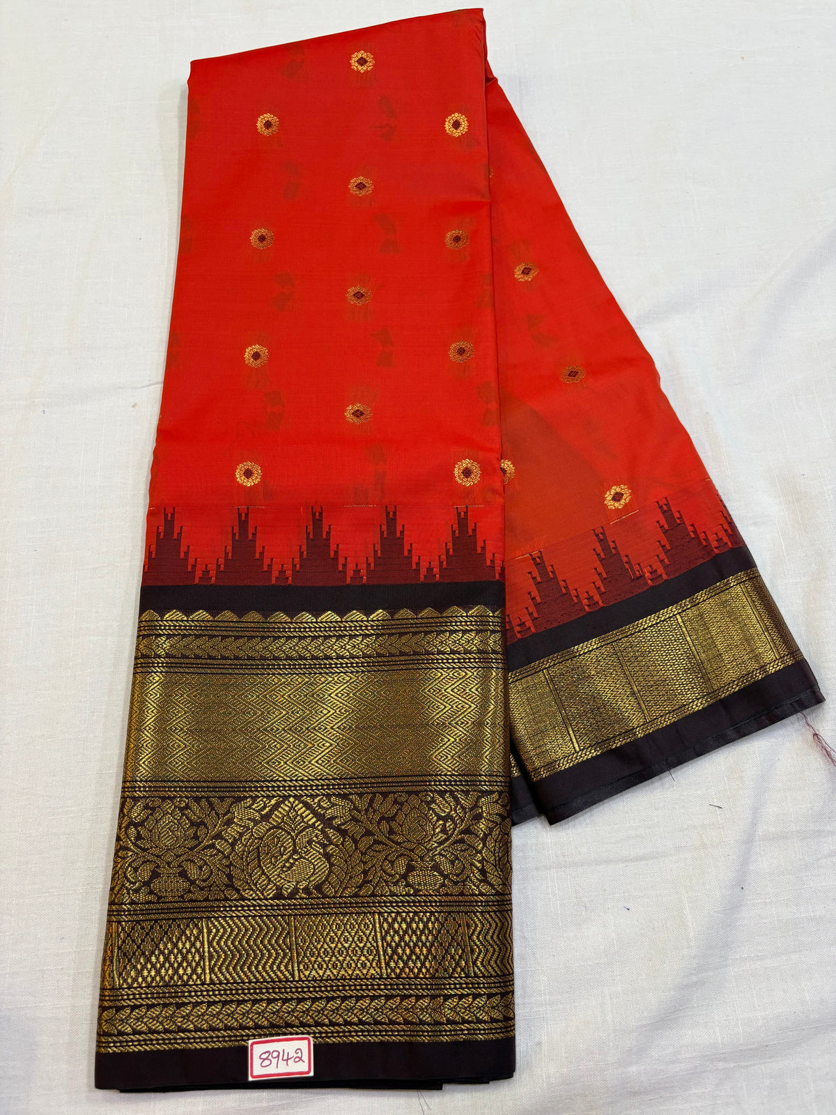 Semi Gadwal Silk Big Border Saree