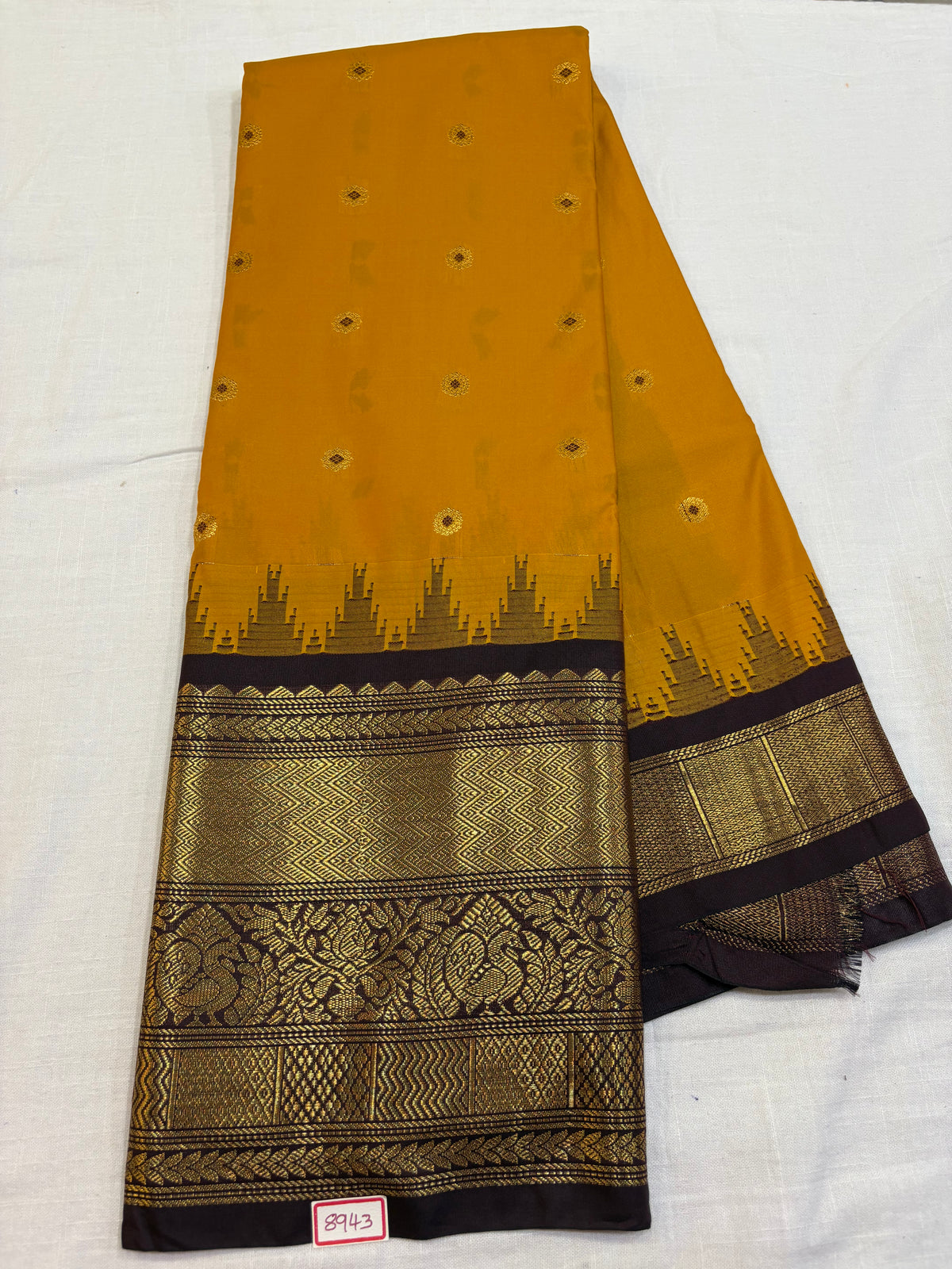 Semi Gadwal Silk Big Border Saree