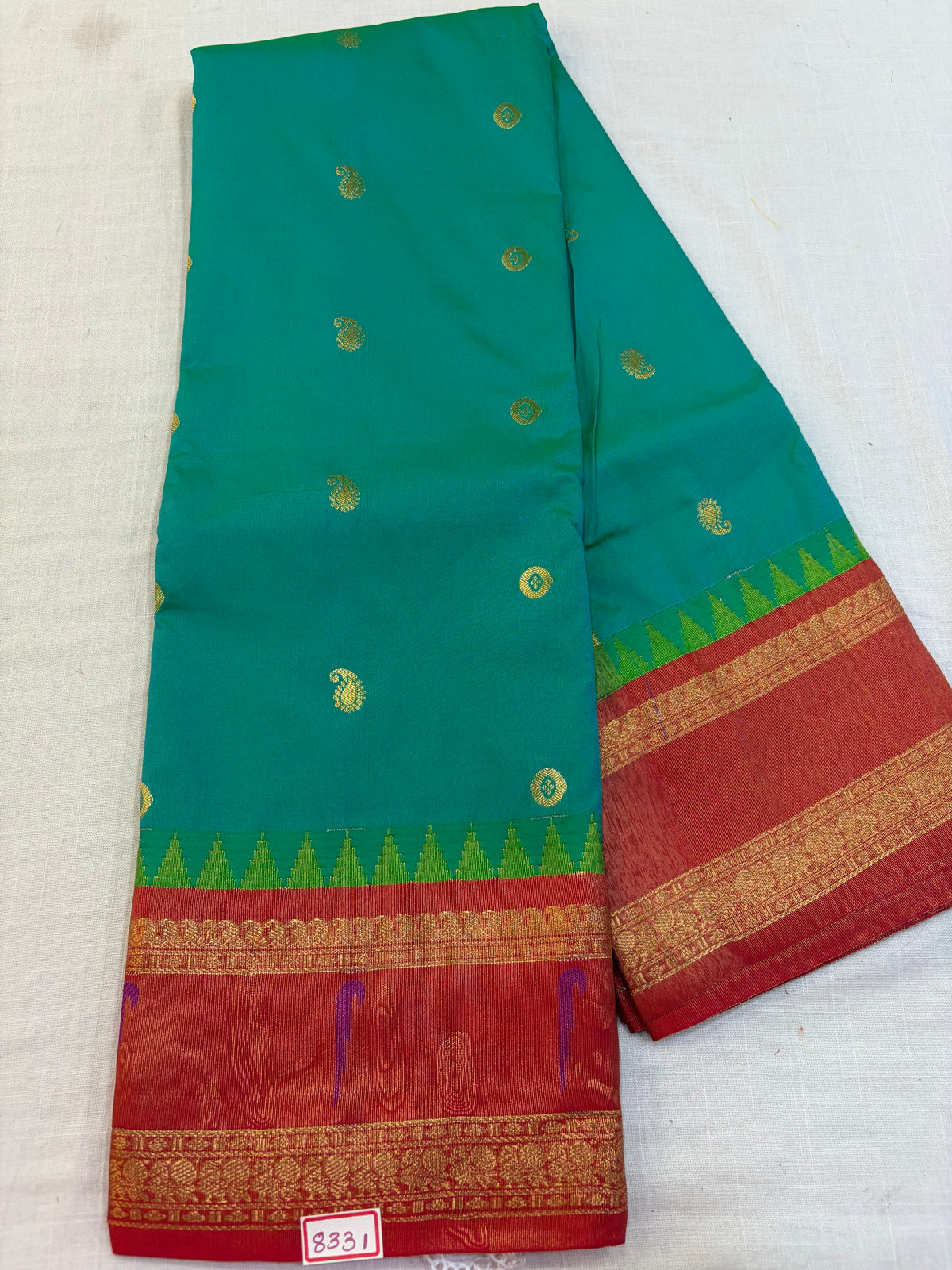 Semi Gadwal paithani tissue saree