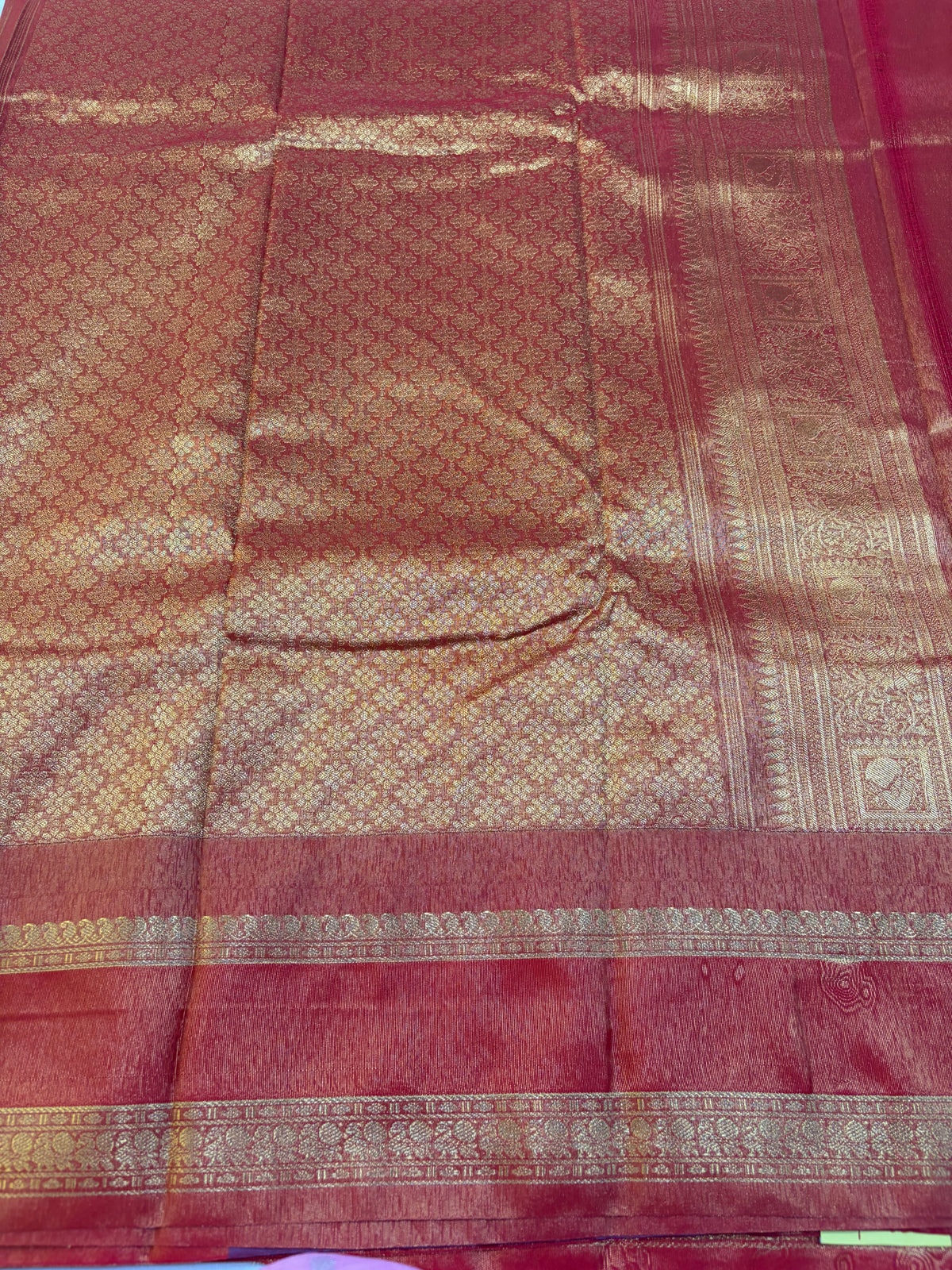 Semi Gadwal paithani tissue saree