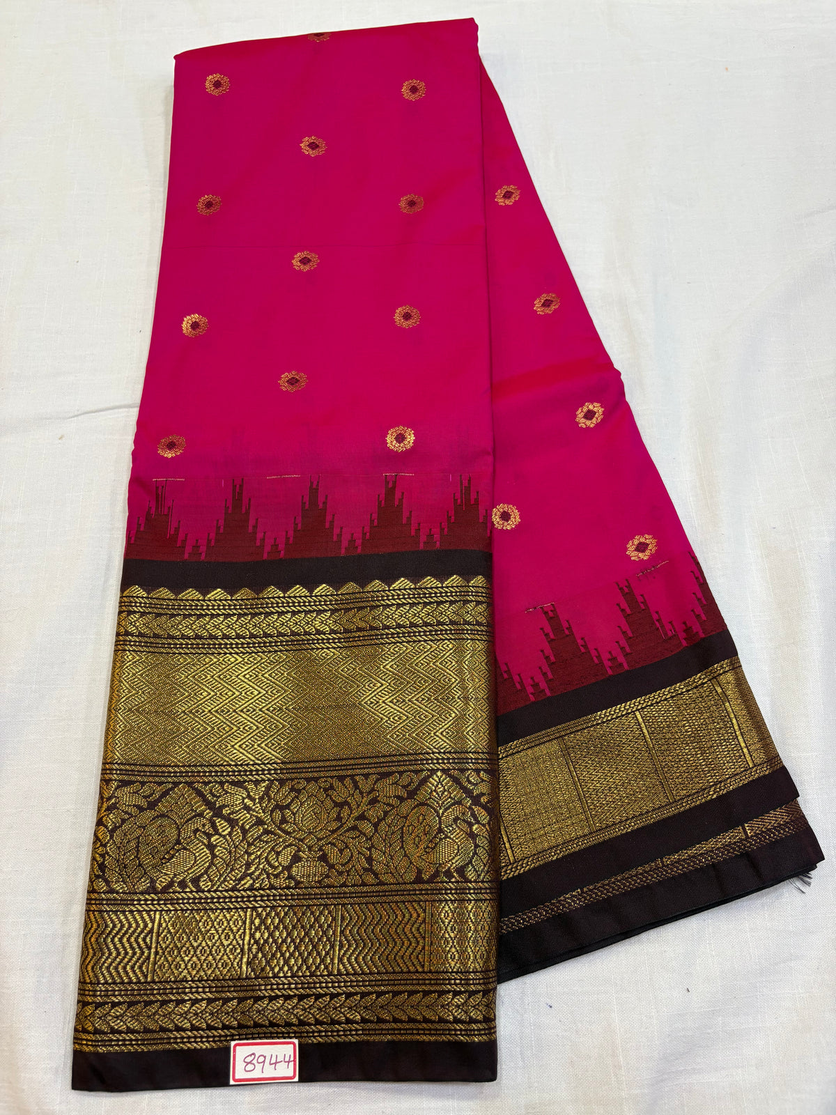 Semi Gadwal Silk Big Border Saree