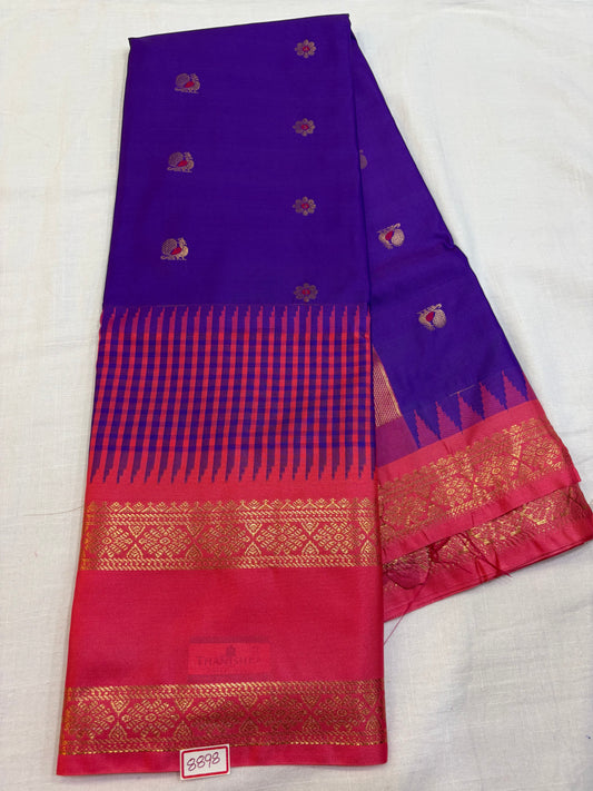 Semi Gadwal Vintage Checks Saree
