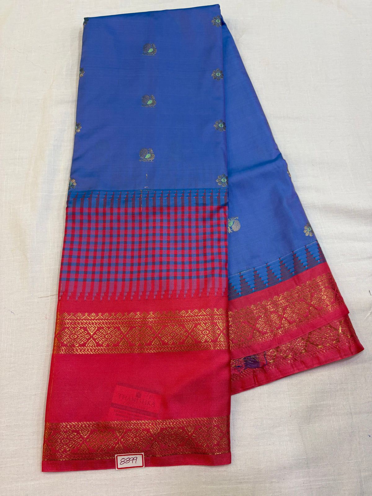 Semi Gadwal Vintage Checks Saree