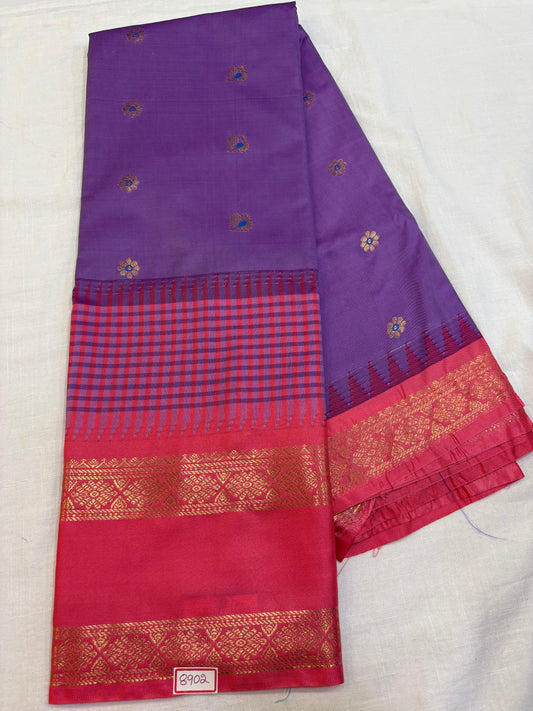 Semi Gadwal Vintage Checks Saree