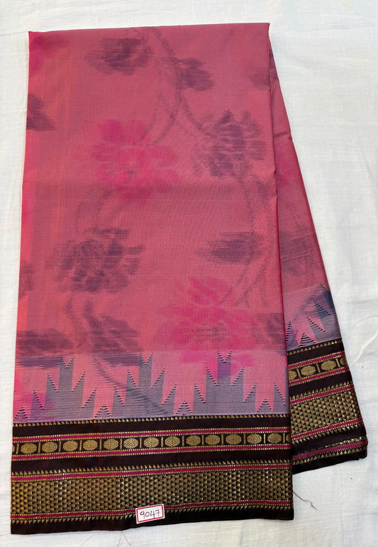 Ikkat Weavng Semi Narayanpet Silk Sarees