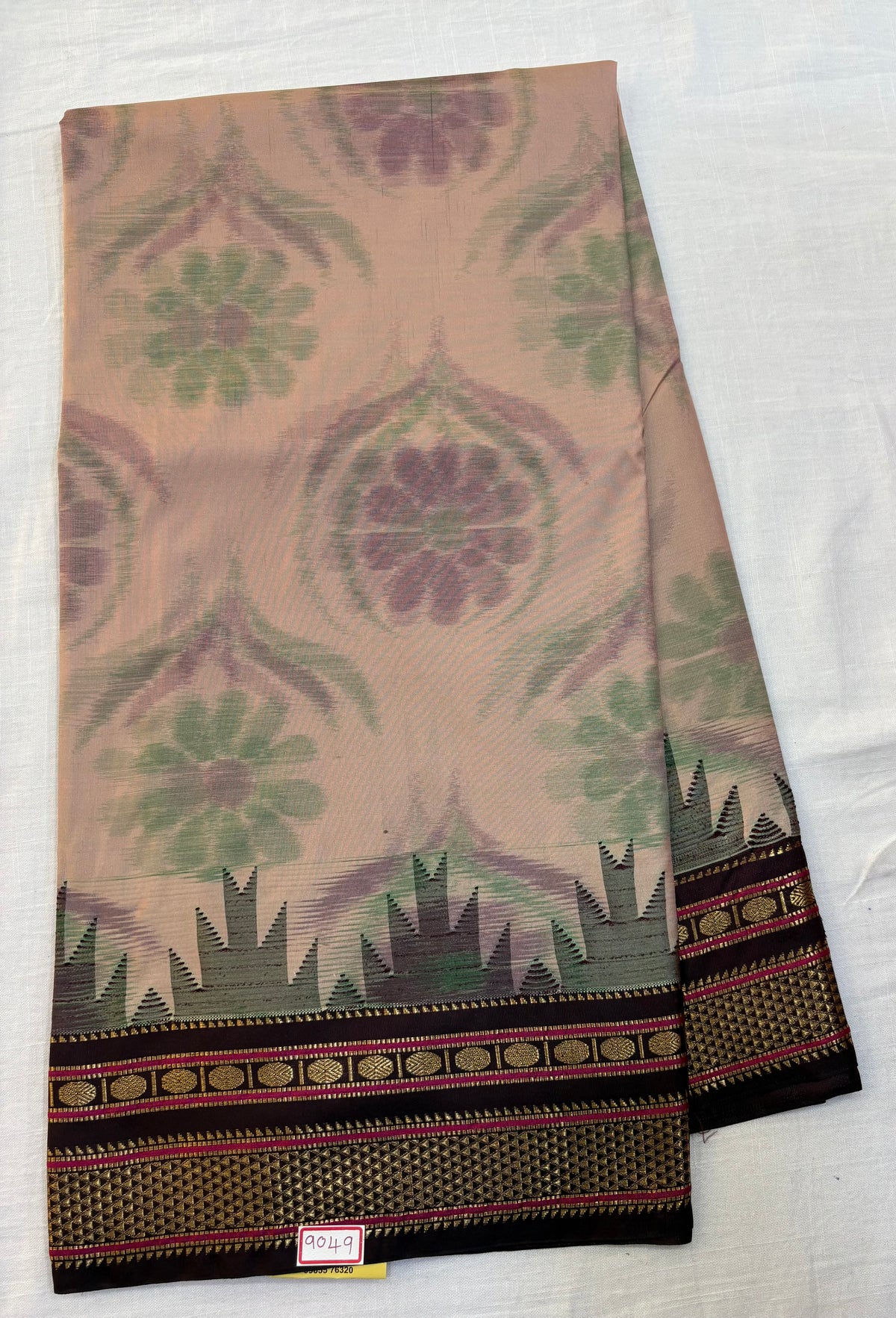 Ikkat Weavng Semi Narayanpet Silk Sarees
