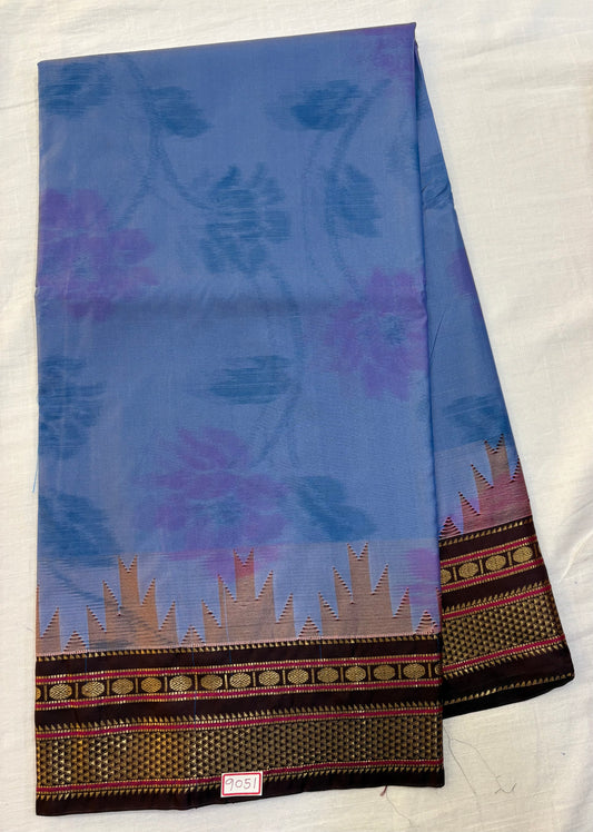 Ikkat Weavng Semi Narayanpet Silk Sarees
