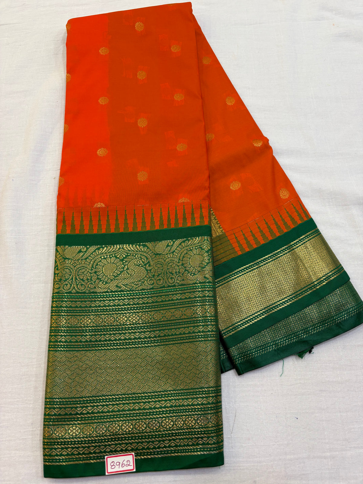 Semi Gadwal Silk Big Border Saree