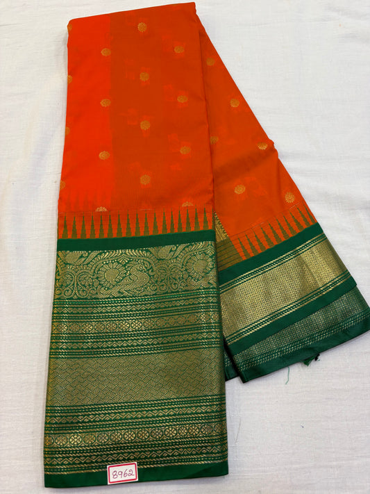 Semi Gadwal Silk Big Border Saree